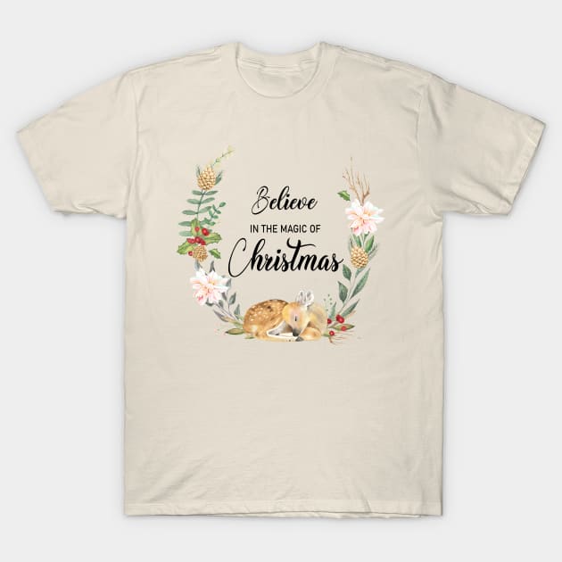 Belive in the magic of christmas T-Shirt by LatiendadeAryam